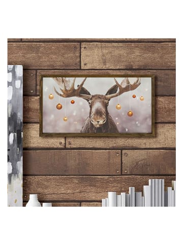 Colorful Cotton Kunstdruk op hout - (B)50 x (H)25 cm