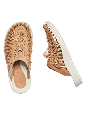 Keen Skórzane klapki "Uneek - Limited Edition" w kolorze jasnobrązowym