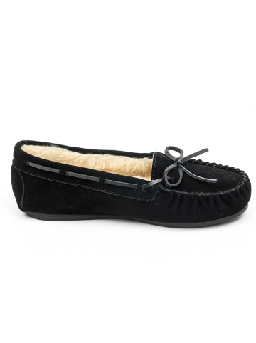 NICEBAY Leren mocassins "Tauriel" zwart