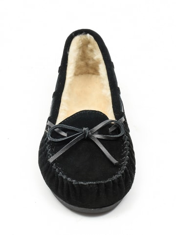 NICEBAY Leren mocassins "Tauriel" zwart