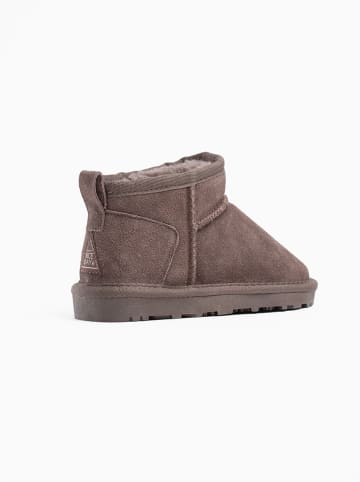 NICEBAY Leder-Winterboots "Minaki" in Altrosa