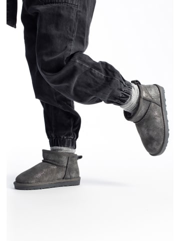 NICEBAY Leder-Winterboots "Minaki" in Anthrazit