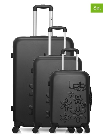 Les P´tites Bombes 3-delige hardcase-trolleyset "Eleonor" zwart