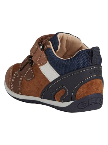 Geox Leder-Sneakers "Each" in Braun