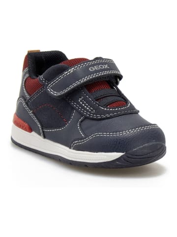 Geox Sneakersy "Rishon" w kolorze granatowo-czerwonym