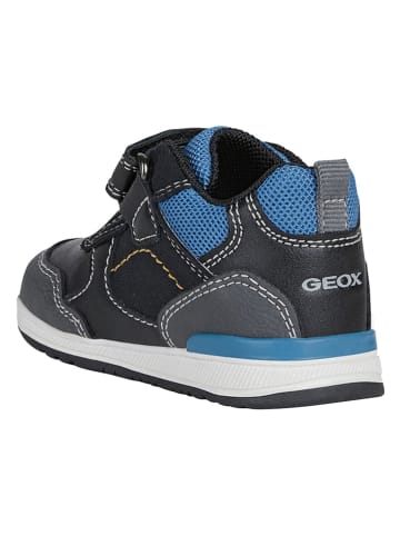 Geox Sneakers "Rishon" zwart/blauw