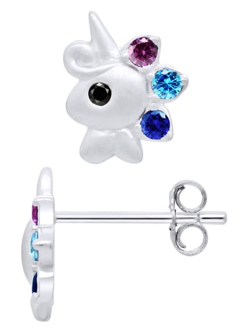 Kidwell Zilveren oorstekers "Licorne"