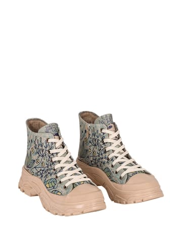 Streetfly Sneakers in Beige/ Blau/ Bunt