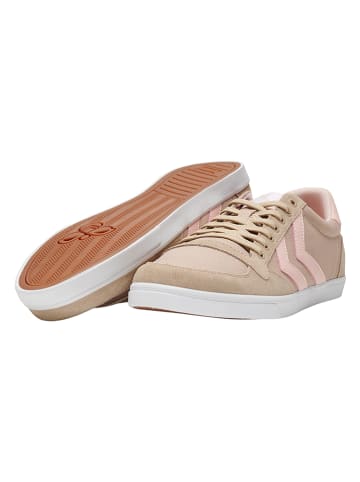 Hummel Leder-Sneakers "Slimmer Stadil" in Beige