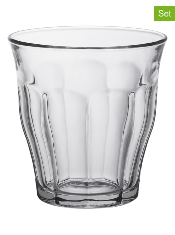 Duralex 6-delige set: glazen "Picardie" transparant - 220 ml