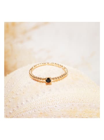 Lucette Vergulde ring met edelsteen