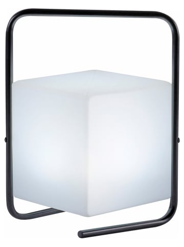 JUST LIGHT. Lampa zewnętrzna LED "Keno" w kolorze biało-czarnym - wys. 29 cm