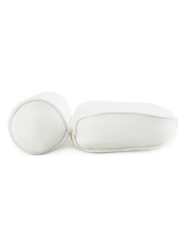 Lifa Living Badekissen in Weiß - (B)36 x (H)36 x (T)10 cm
