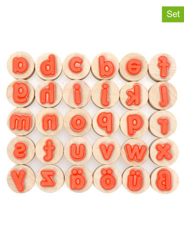SUNNYSUE 30-delige houten stempelset "Kleine letters" - vanaf 3 jaar