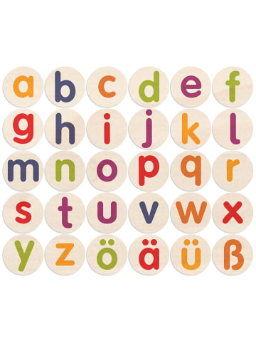 SUNNYSUE 30-delige houten stempelset "Kleine letters" - vanaf 3 jaar