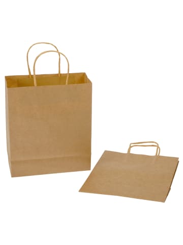 SUNNYSUE Papierowe torby (20 szt.) w kolorze beżowym - 16 x 5 x 12 cm - 3+