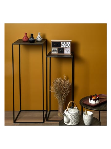 Ethnical Life Stoliki (2 szt.) w kolorze czarno-złotym