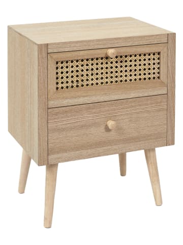 Ethnical Life Nachttisch in Natur - (B)50 x (H)40 x (T)30 cm