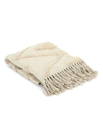 Ethnical Life Plaid in Taupe - (L)150 x (B)120 cm