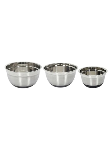 COOK CONCEPT Miski (3 szt.) w kolorze srebrnym