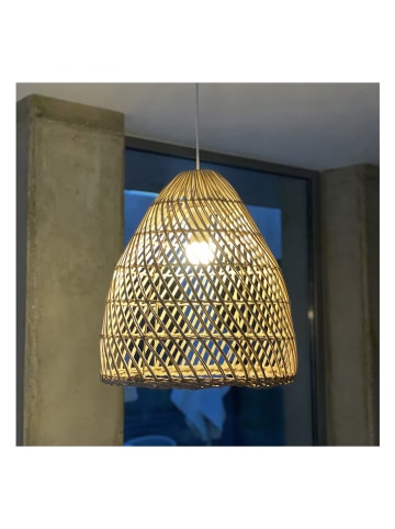 lumisky Lampenschirm "Paulo" in Natur - (H)45 x Ø 40 cm