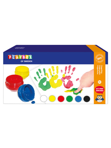 Playbox Farby do malowania palcami - 6 x 50 ml - 3+