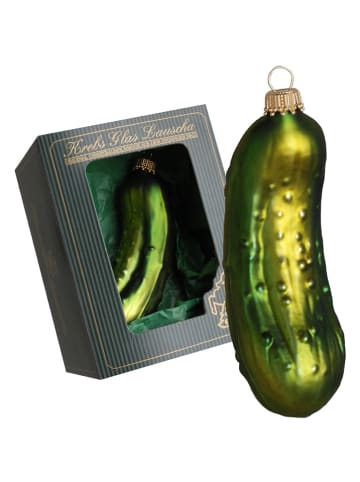 Krebs Glas Lauscha Bomka w kolorze zielonym - (D)11 cm