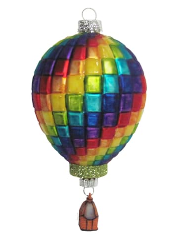 Krebs Glas Lauscha Bombka ze wzorem - (D)14 cm