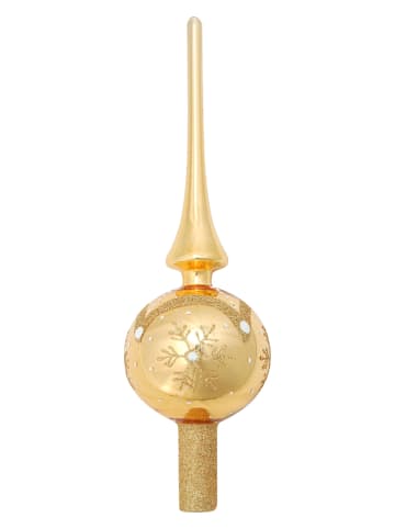 Krebs Glas Lauscha Szpic w kolorze złotym na choinkę - (D)28 cm