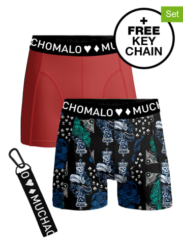 Muchachomalo 2-delige set: boxershorts rood/meerkleurig