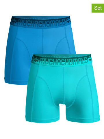 Muchachomalo 2-delige set: boxershorts blauw/turquoise