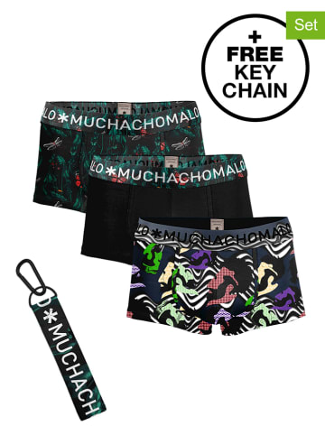 Muchachomalo 3-delige set: boxershorts zwart/meerkleurig