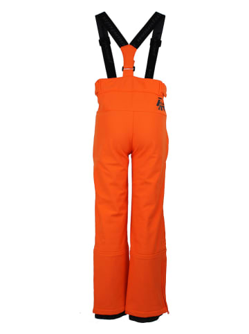 Peak Mountain Softshellowe spodnie narciarskie w kolorze pomarańczowym