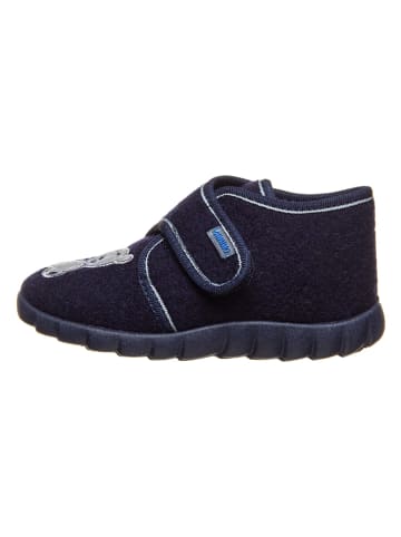 lamino Pantoffels donkerblauw gemêleerd