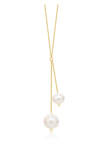 Revoni Gold-Halskette mit Perlen - (L)45 cm