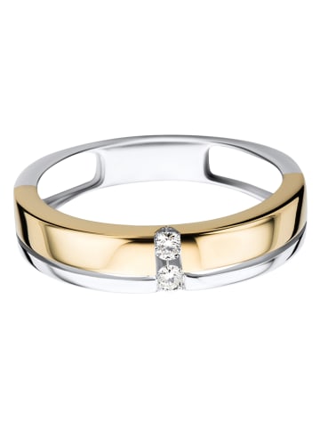 Diamant Exquis Weißgold-/ Gold-Ring mit Diamanten