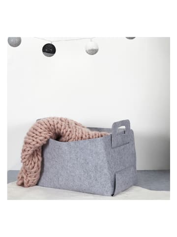 THE HOME DECO FACTORY Kosze (3 szt.) w kolorze szarym