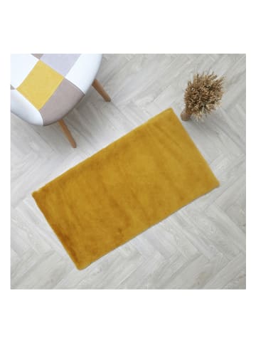 THE HOME DECO FACTORY Laagpolig tapijt geel - (L)110 x (B)60 cm