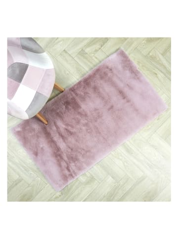 THE HOME DECO FACTORY Kurzflor-Teppich in Rosa - (L)110 x (B)60 cm
