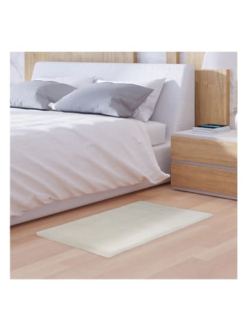 THE HOME DECO FACTORY Kurzflor-Teppich in Creme - (L)110 x (B)60 cm