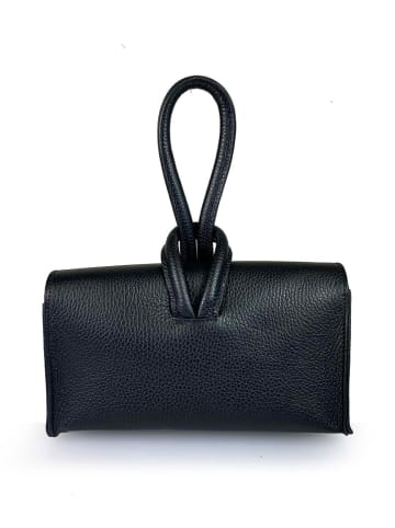 ORE10 Skórzana torebka w kolorze czarnym - 23 x 13 x 6 cm