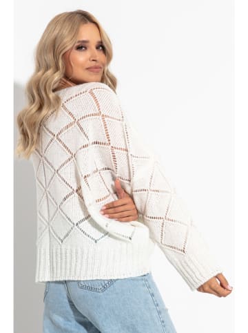 fobya Sweter w kolorze kremowym