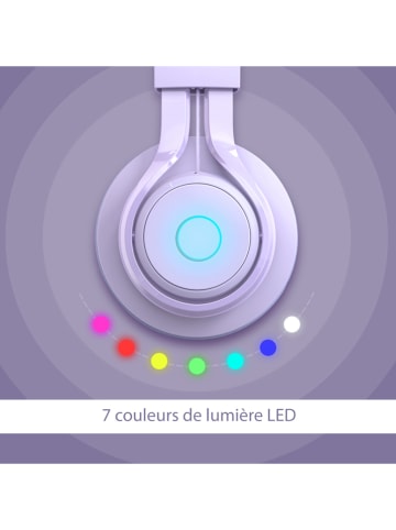 SmartCase Słuchawki bezprzewodowe Bluetooth Over-Ear w kolorze fioletowym