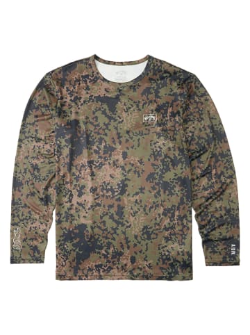 Billabong Podkoszulek funkcyjny "Operator" w kolorze khaki