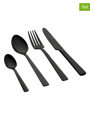 Björn 24tlg. Edelstahl-Besteckset "Telmo" in Schwarz