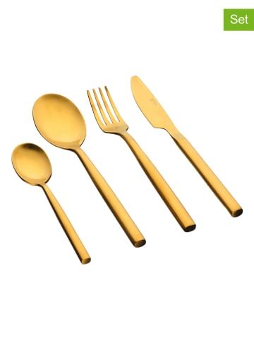 Björn 24tlg. Edelstahl-Besteckset "Nils" in Gold