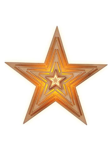 Profiline Dekoracyjna lampa LED "Star" w kolorze ciepłej bieli - 15 x 15 x 5,2 cm