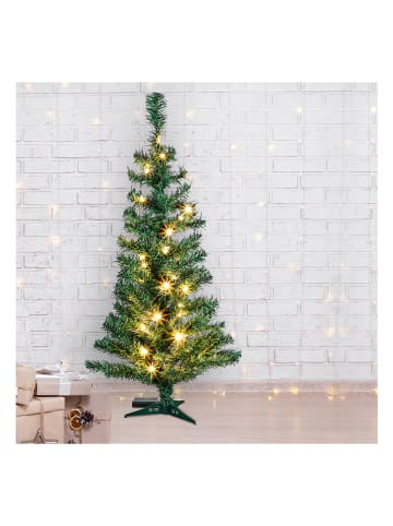 Profiline Künstlicher Weihnachtsbaum mit LEDs in Grün - (H)90 cm