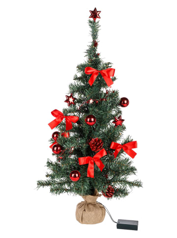 Hollybell Künstlicher Weihnachtsbaum mit LEDs in Grün - (H)75 cm