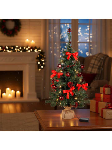 Hollybell Künstlicher Weihnachtsbaum mit LEDs in Grün - (H)75 cm